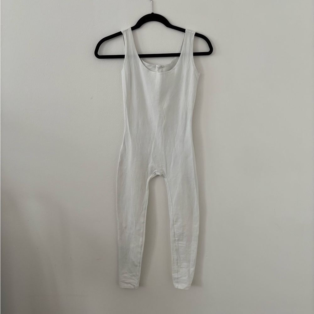 Gil Rodriguez White Leotard with Leggings